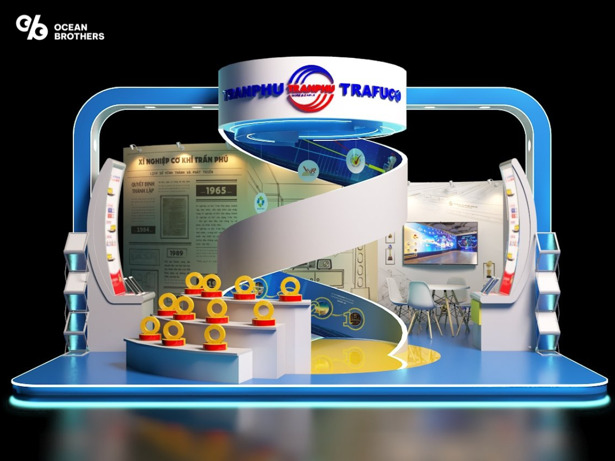 Thi Công Booth Chuyên Nghiệp: Quy Trình, Chất Liệu và Lưu Ý Quan Trọng 5 Booth quang cao
