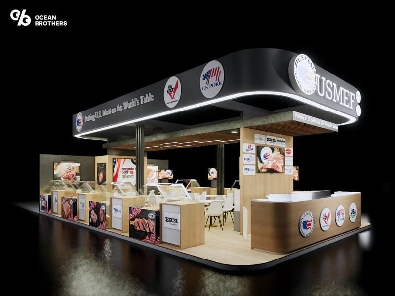 Thiết Kế Booth Theo Yêu Cầu: Nâng Tầm Thương Hiệu Của Bạn 3 Booth tạo không gian trưng bày thu hút tại triển lãm, hội chợ, sự kiện, giới thiệu sản phẩm, dịch vụ và thương hiệu