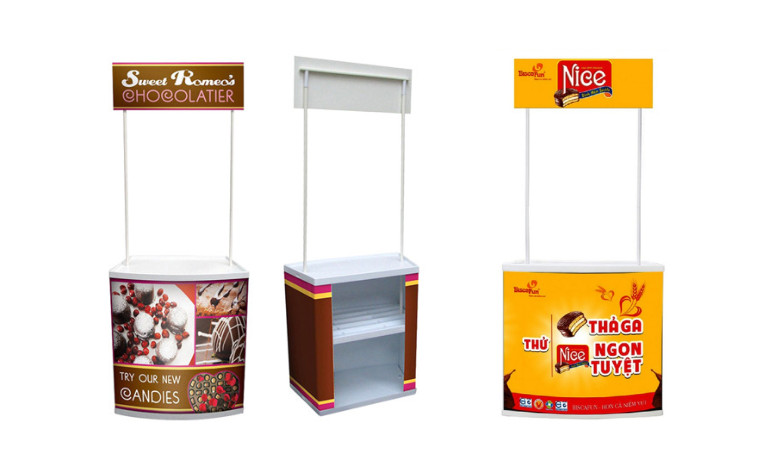 Booth Sampling Nhựa: Giải Pháp Marketing Hiệu Quả 7 Booth sampling nên được thiết kế tối giản và tăng không gian tương tác cho khách hàng với sản phẩm
